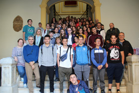 El Ayuntamiento de Sagunto recibe al alumnado y profesorado de intercambio del programa KA-2