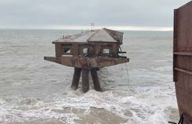 El alcalde de Sagunto se reúne de urgencia con la APV tras el derrumbamiento de otro tramo del Pantalán