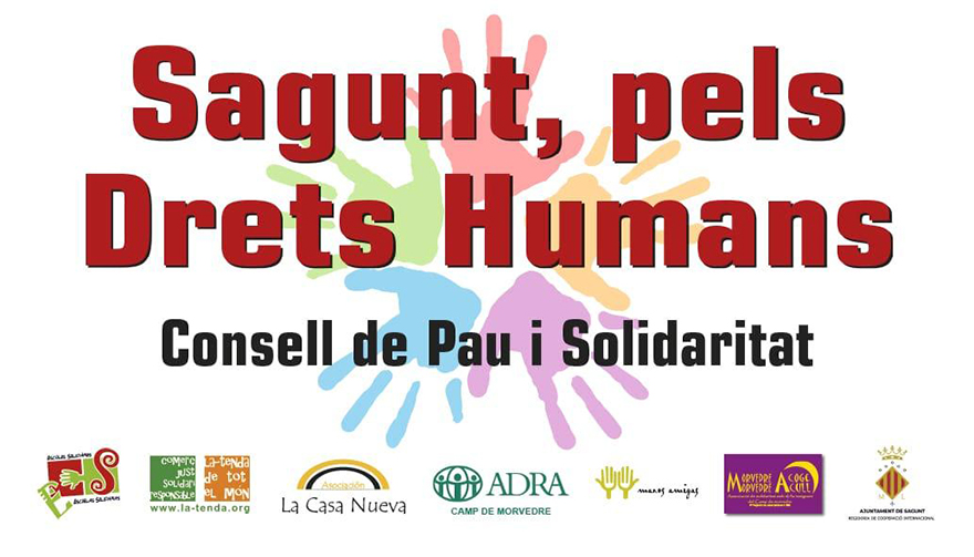 El Consell de Pau i Solidaritat y la Concejalía de Cooperación Internacional del Ayuntamiento de Sagunto se movilizan por los Derechos Humanos