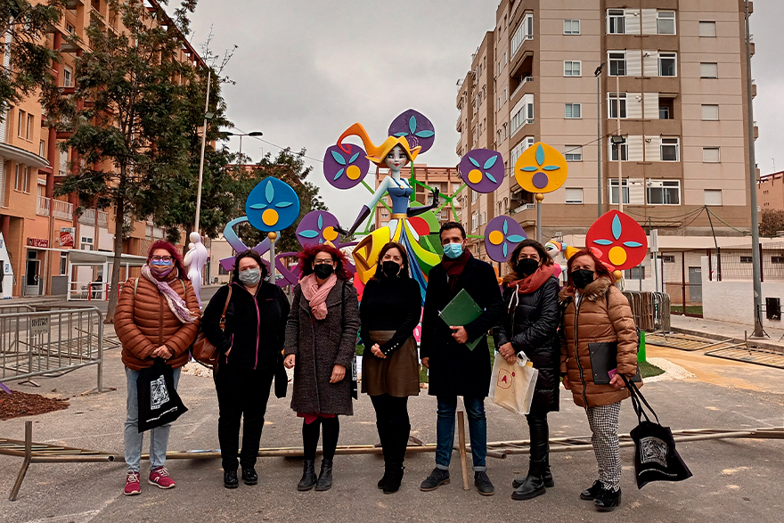 La falla Els Vents gana el premio a la Falla Más Igualitaria de Sagunto 2021/2022