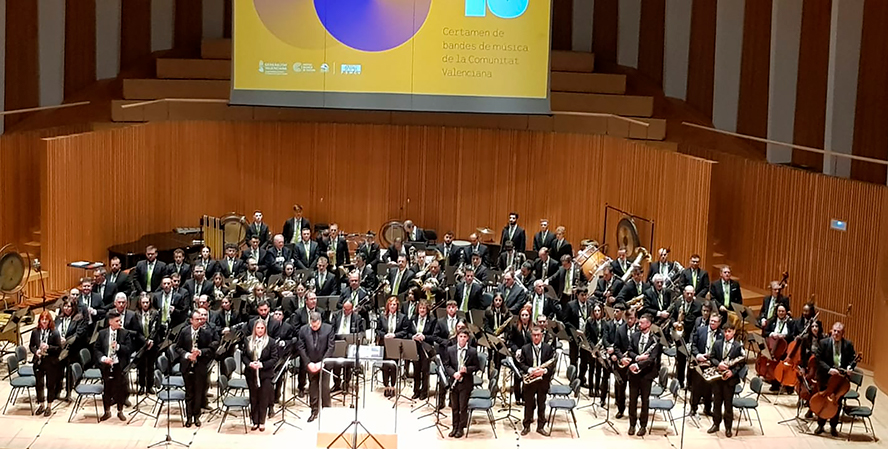 La concejala de Cultura felicita a la Lira Saguntina por su papel en el 43 Certamen de bandas sinfónicas de la Comunidad Valenciana 