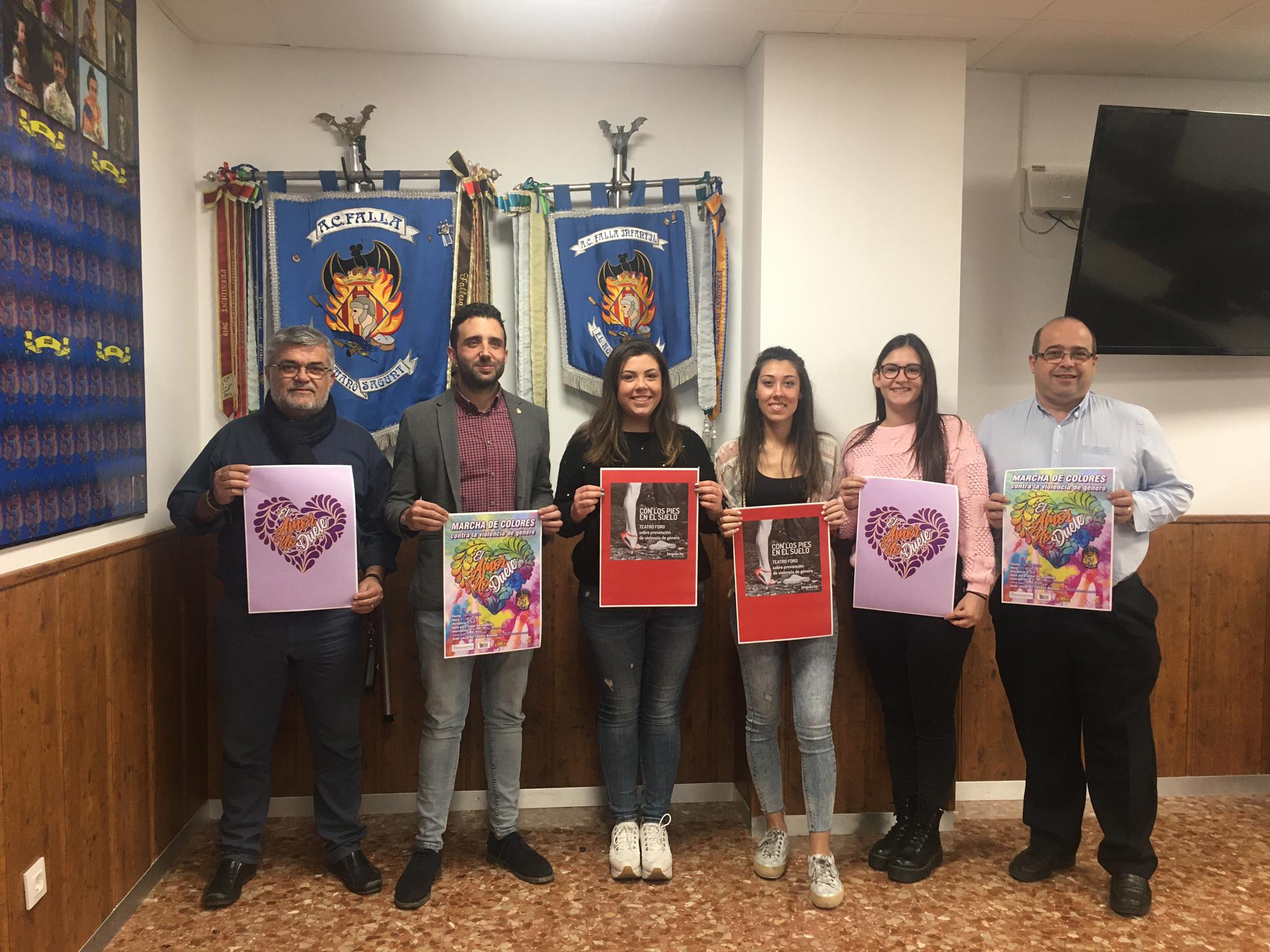 El alcalde de Sagunto asiste a la presentación del Programa de Igualdad de la Falla El Romano 