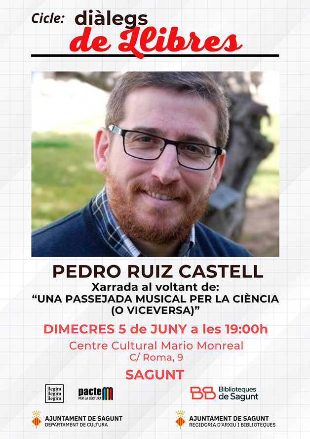 El escritor Pedro Ruiz-Castell es el próximo invitado del ciclo literario Diàlegs de Llibres