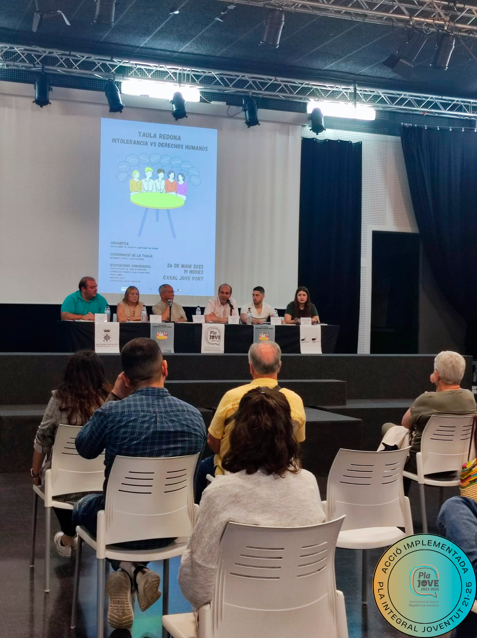 El Casal Jove suma una nueva acción implementada del Plan Integral de Juventud 2021-2025, con la realización de la mesa redonda 'Intolerancia vs Derechos Humanos'