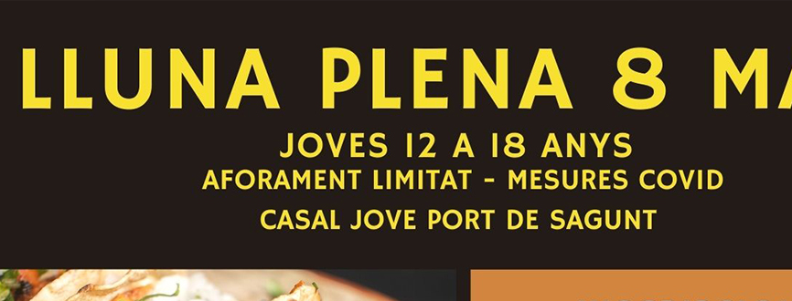 El programa de ocio educativo Lluna Plena vuelve a darse cita este sábado en el Casal Jove de 17.30 a 20.30 