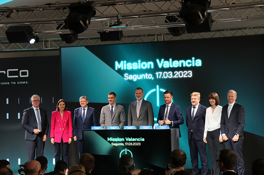 S.M. el Rey Felipe VI ha presidido el acto de inicio oficial de la gigafactoría de baterías de PowerCo