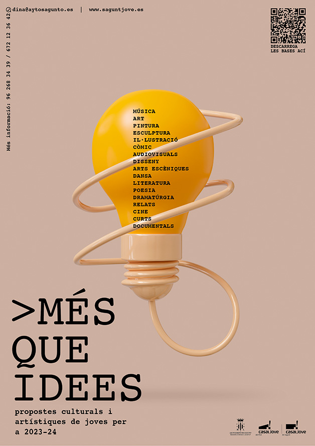 La concejalía de Juventud e Infancia busca proyectos culturales realizados por jóvenes con el programa 'Més que Idees'