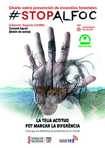 El 3 de agosto se impartirá una charla sobre la prevención de incendios forestales 