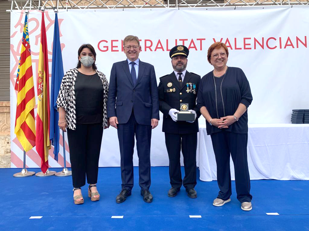 La Policía Local de Sagunto recibe la Distinción Honorífica de la Generalitat Valenciana