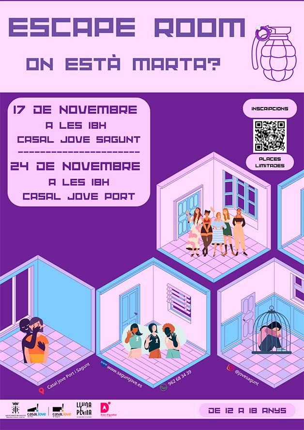 Los departamentos de Igualdad y de Juventud e Infancia presentan el 'escape room' educativo ‘¿Dónde está Marta?’