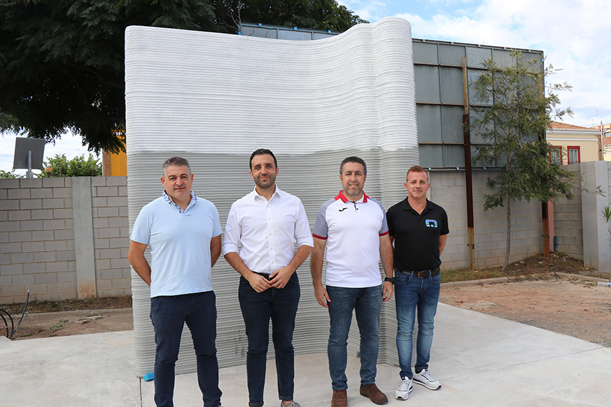 La nueva cafetería del Estadio Municipal El Fornás ya se está construyendo con tecnología 3D