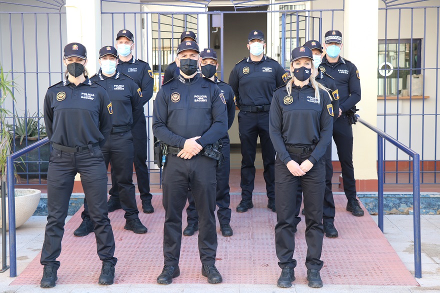 Hoy se han incorporado 11 nuevos agentes a la Policía Local de Sagunto 