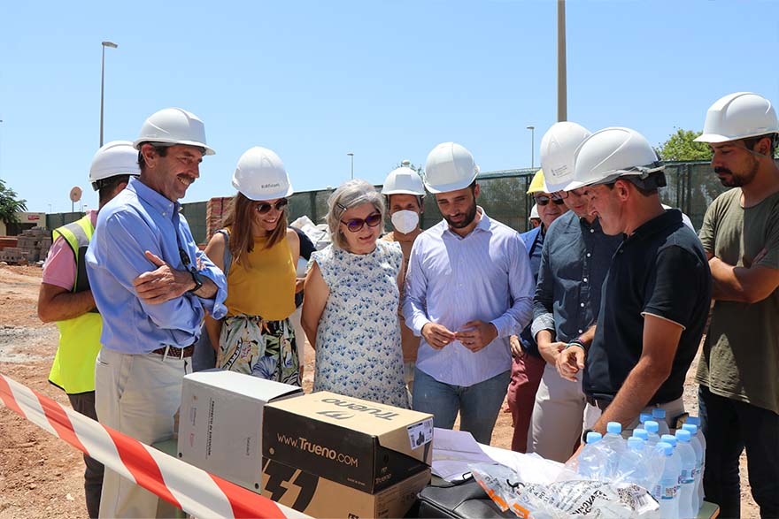 Visita a las obras del IES nº5 y del nuevo aulario del CEIP Victoria y Joaquín Rodrigo