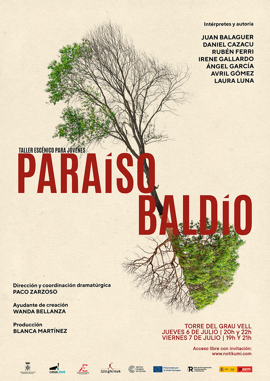 El lab escénico de Juventud estrena la obra "Paraíso Baldío" en el Grau Vell