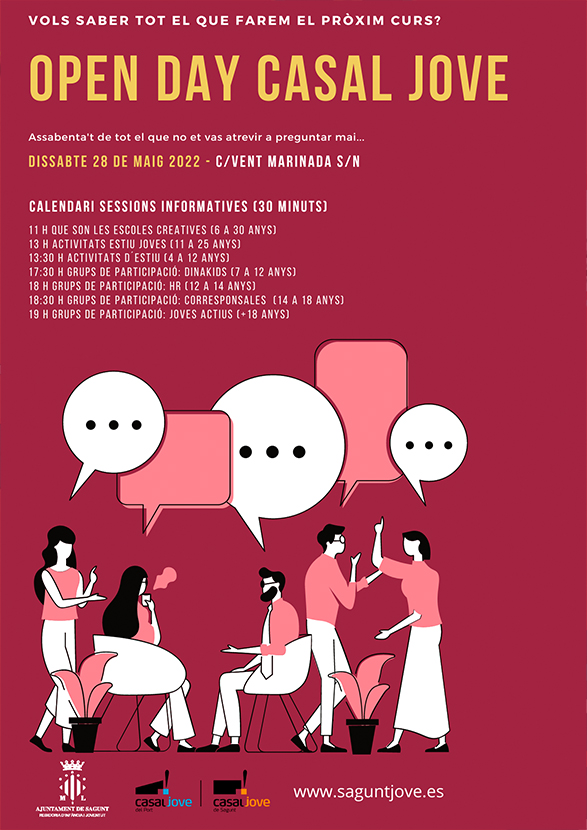 Juventud abre sus puertas con un Open day el sábado 28 de mayo en el Casal Jove Port