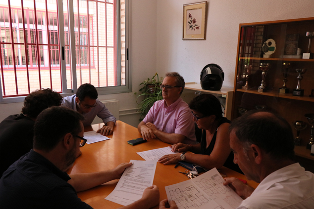 El alcalde y concejal de educación