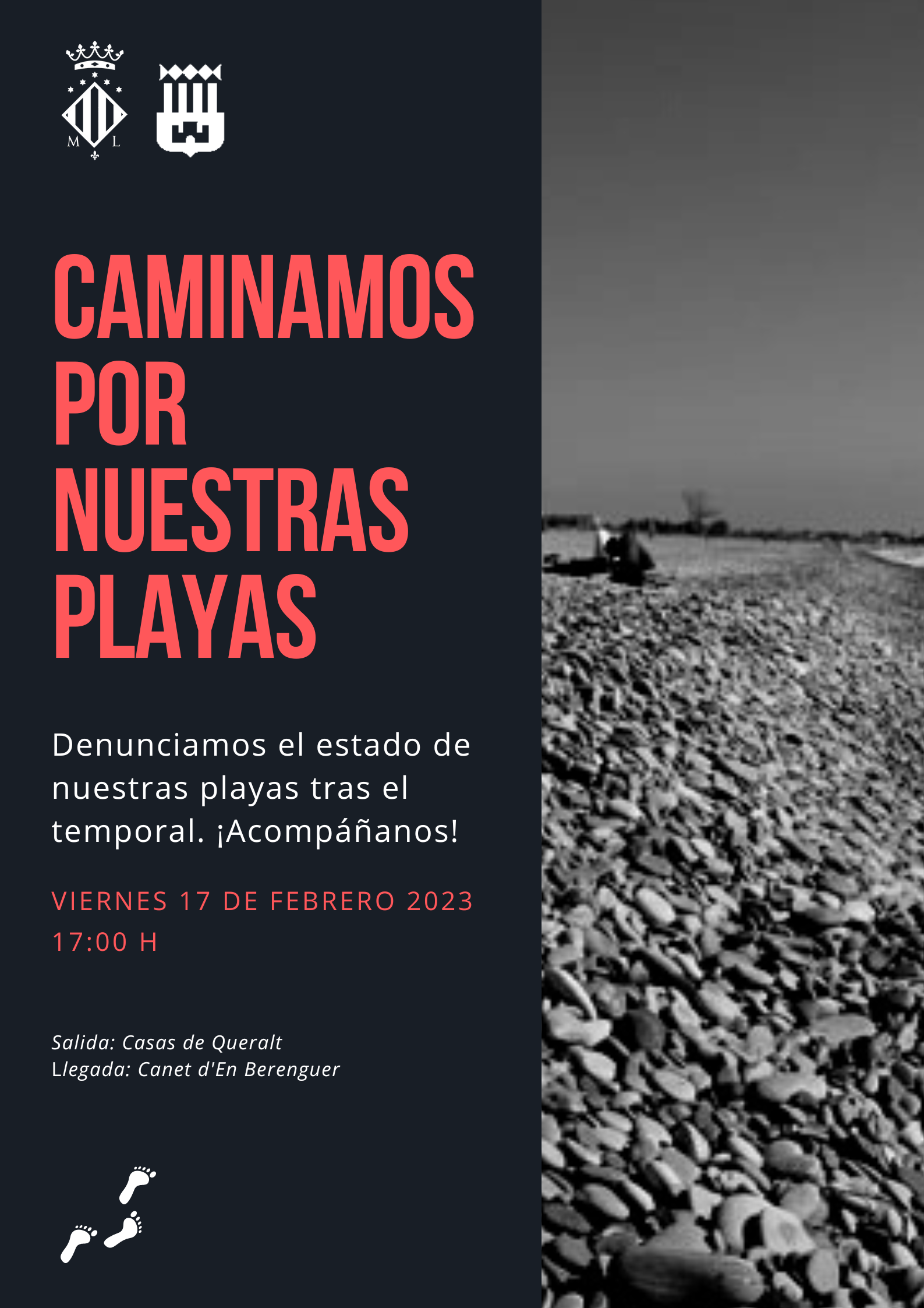 Sagunto y Canet d’En Berenguer se unen para denunciar el estado de las playas