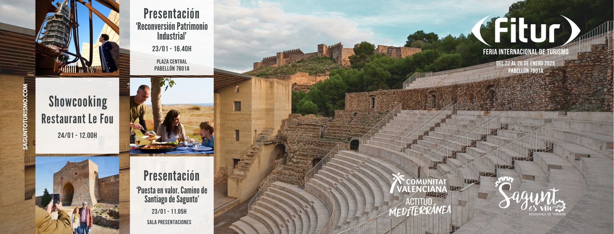 Sagunto refuerza su posicionamiento turístico en FITUR 2025 con su oferta cultural y patrimonial