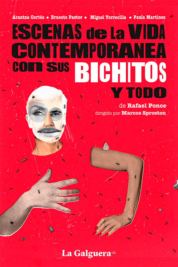 'Escenas de la vida contemporánea con sus bichitos y todo', una obra cómica sobre conflictos de la vida cotidiana contemporánea