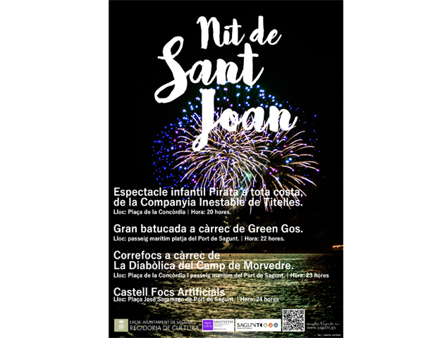 La Noche de San Juan se celebrará un año más en la Playa de Puerto de Sagunto