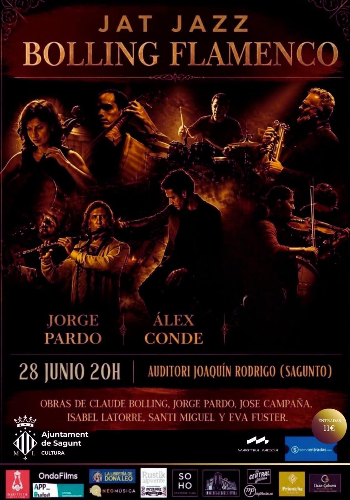Estrena de Jat Jazz Bolling Flamenc amb Jorge Pardo i Álex Conde a Sagunt