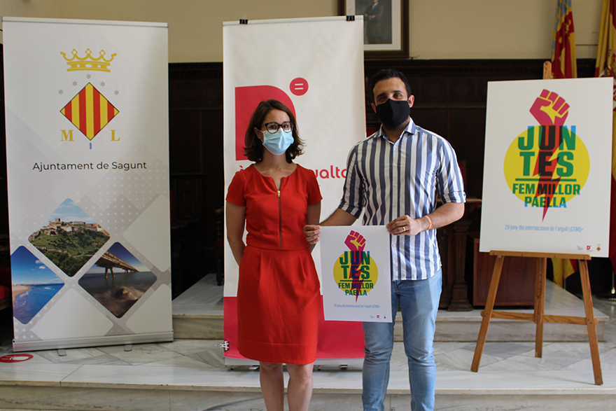 Hoy se ha presentado la campaña municipal ‘Juntes Fem Millor Paella’ con motivo del Día del Orgullo LGTBI 