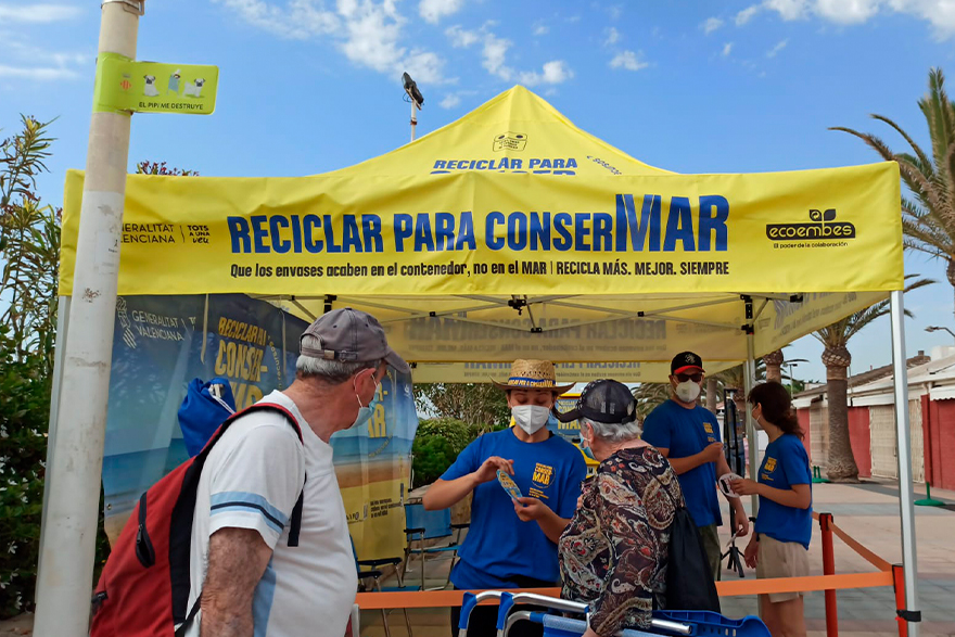 La campaña “Reciclar para ConserMar” se ha puesto en marcha en Puerto de Sagunto