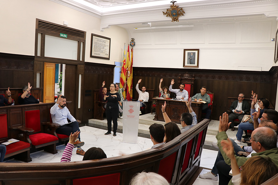 El pleno del Ayuntamiento de Sagunto aprueba una declaración institucional en apoyo a los municipios y personas afectadas por las inundaciones