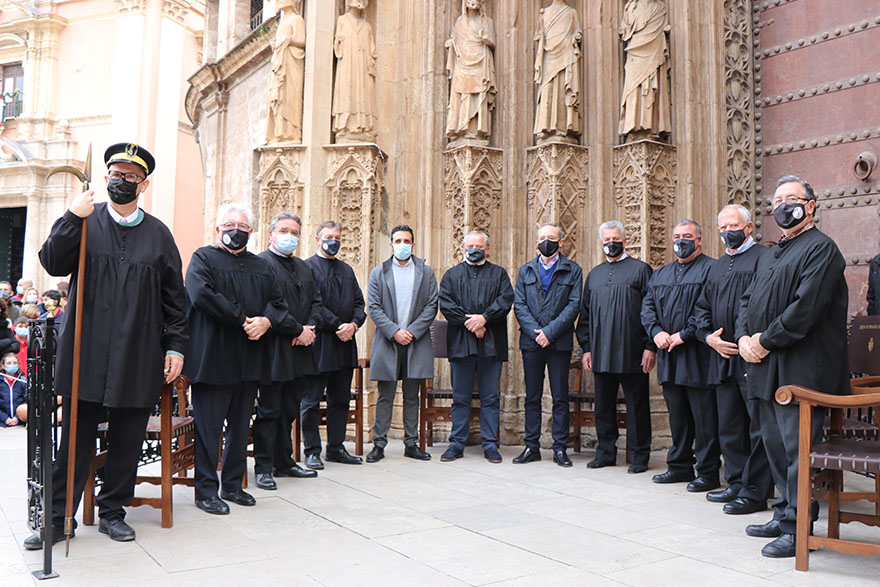 El alcalde y el presidente de la Comunidad de Regantes Sagunto asisten a la sesión del Tribunal de las Aguas de Valencia