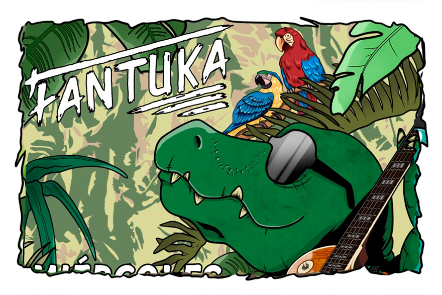 La banda local Fantuka actúa hoy en la plaza Cronista Chabret