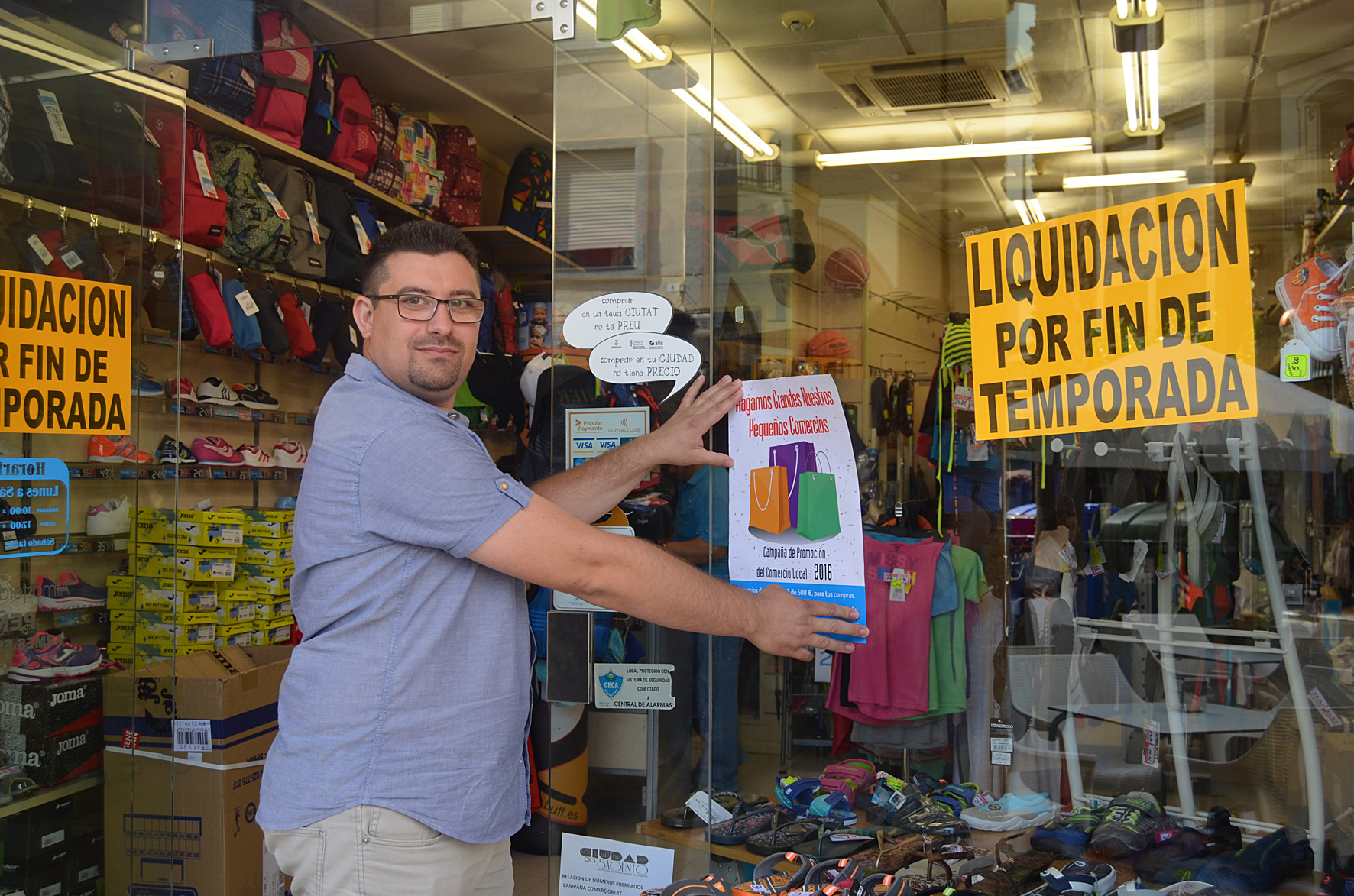 Sagunto pone en marcha la Campaña de Promoción del Comercio Local bajo el lema “¡Hagamos grandes nuestros pequeños comercios!”