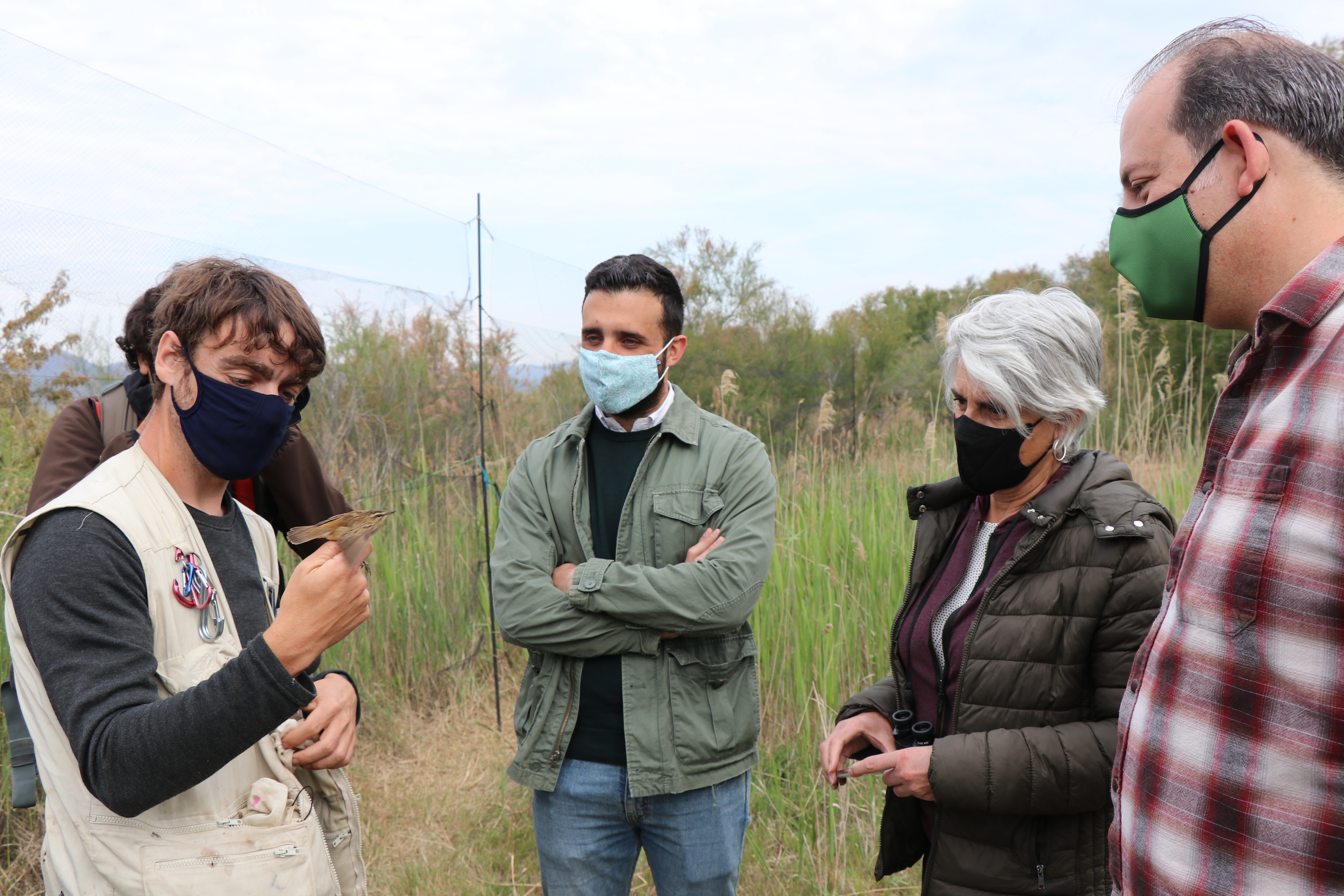 Darío Moreno visita la Marjal dels Moros para conocer el Proyecto Life Paludicola