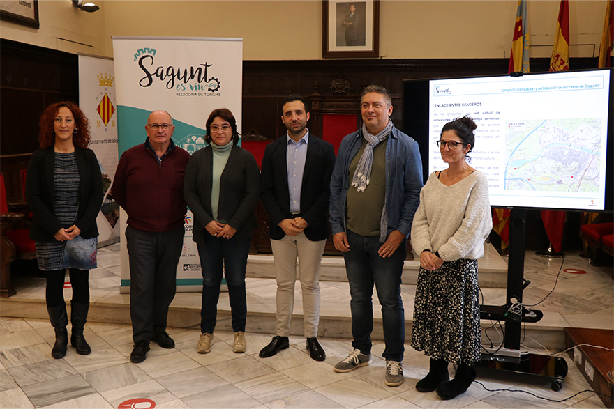 El Ayuntamiento de Sagunto presenta un proyecto de mejora de señalización y readecuación de los senderos
