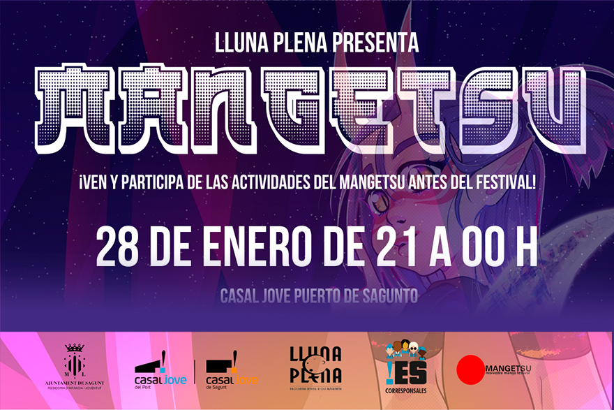 La presentación del festival de manga Mangetsu tendrá lugar el próximo viernes en el Casal Jove