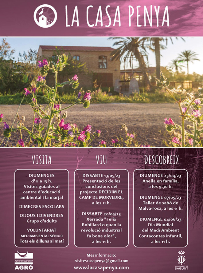 Acció Ecologista-Agró y el Ayuntamiento de Sagunto programan dos actividades sobre el cultivo de malva-rosas en tierras de marjal