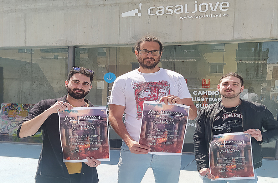 El heavy metal de Leo Jiménez, en el Casal Jove de Puerto de Sagunto el 13 de mayo