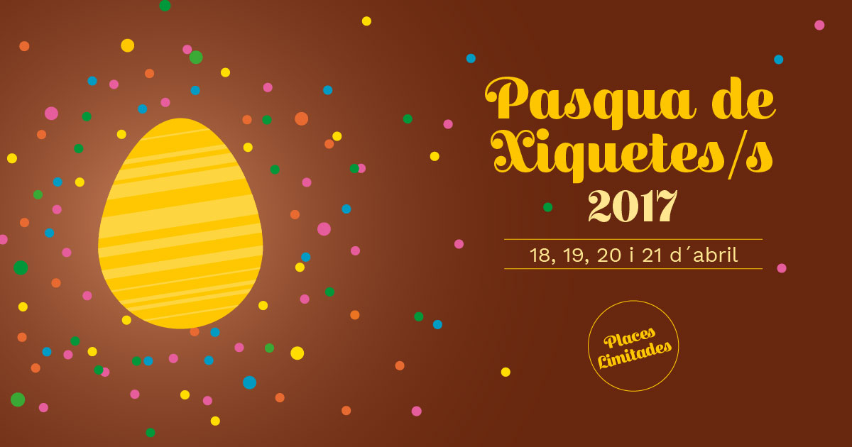 Comienza el plazo de inscripción para el programa Pasqua de Xiquetes/s 2017