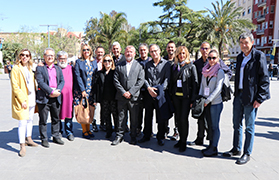 Sagunto recibe a miembros de la Conselleria de Educación con motivo de los Ludi Saguntini