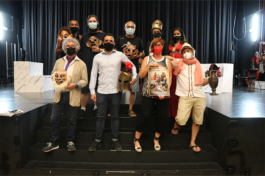 El alcalde y la concejala de Cultura muestran su apoyo a la compañía local Acteonica Teatre