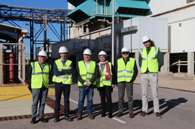 El equipo de Gobierno visita la planta de ciclo combinado de Naturgy, empresa de referencia en Sagunto en la producción de energía eléctrica 