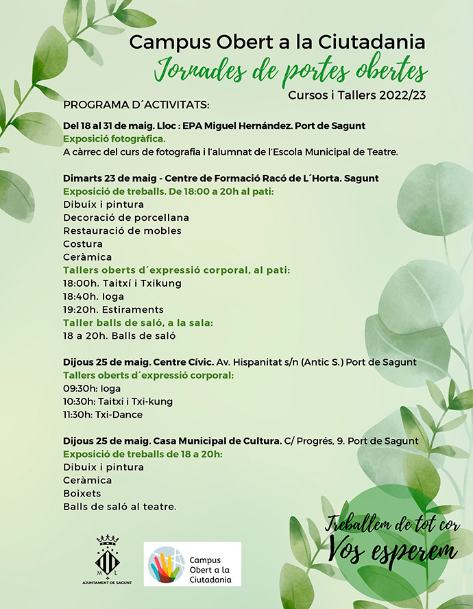 Jornadas de puertas abiertas en el Campus Obert a la Ciutadania