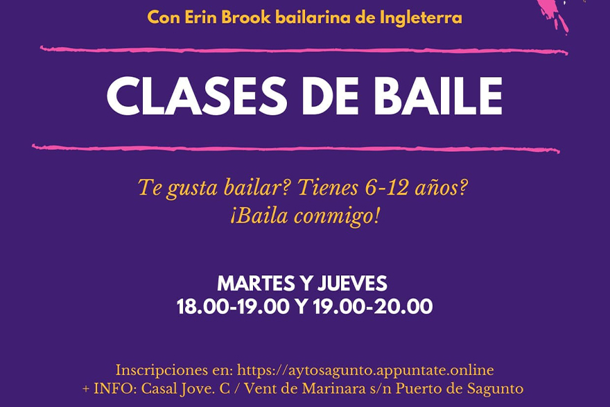 El Casal Jove oferta clases de baile en inglés para niños y niñas de 6 a 12 años