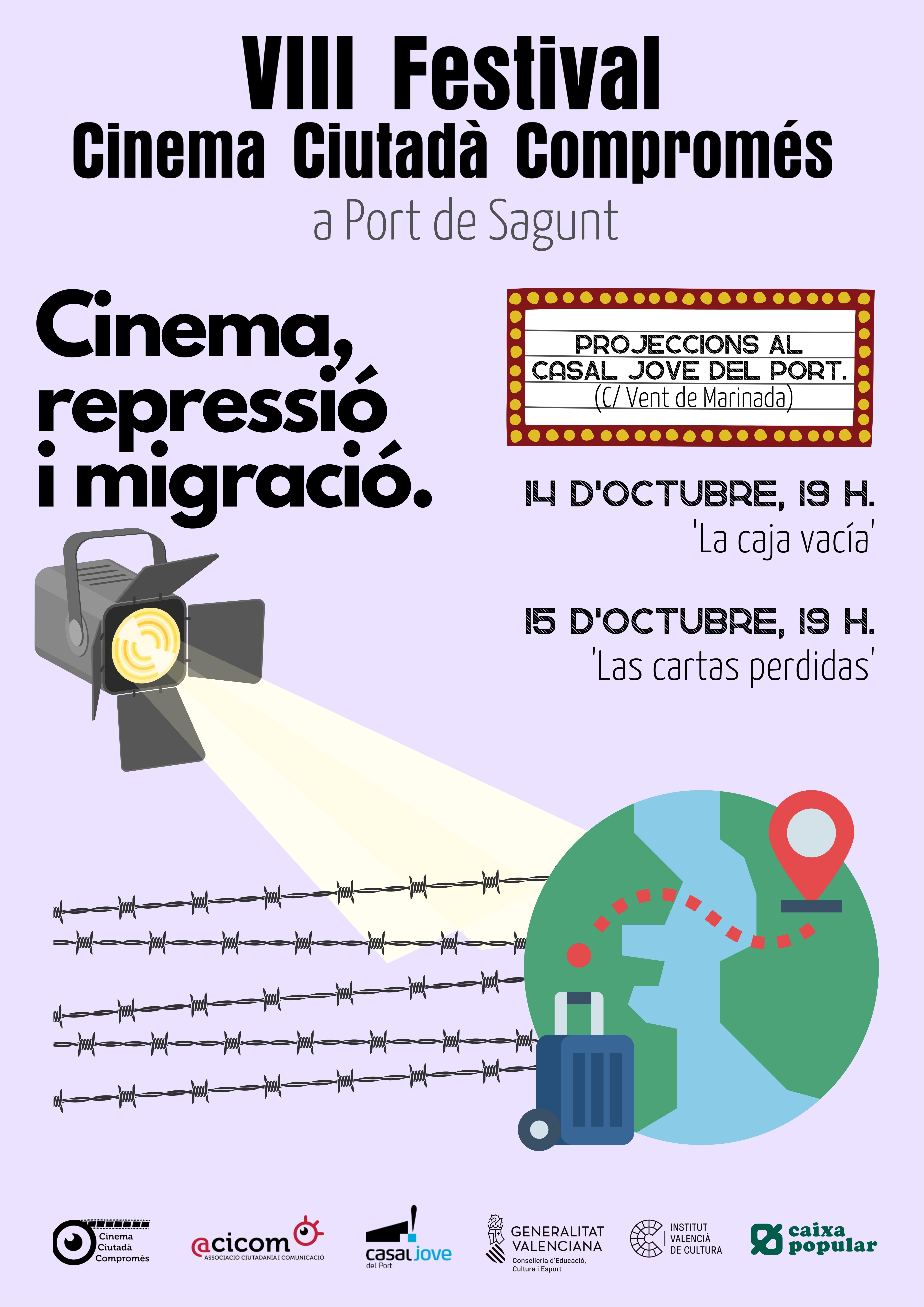 El Casal Jove de Puerto de Sagunto vuelve a ser sede del Festival Cinema Ciutadà Compromés