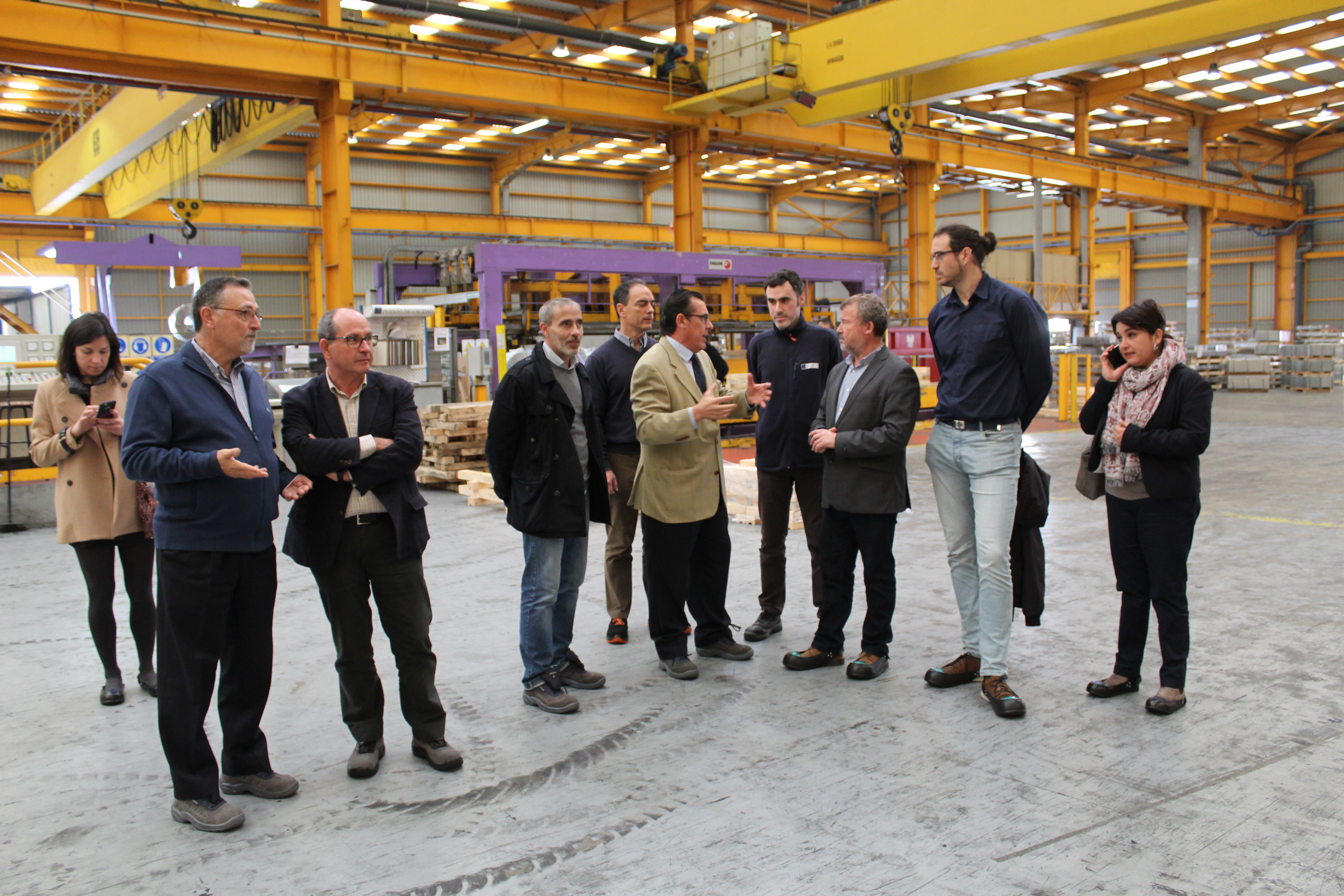 El Alcalde de Sagunto y miembros del Equipo de Gobierno visitan la empresa Hierros de Levante