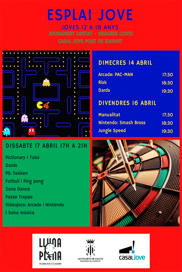 El Casal Jove ofrece una amplia programación de actividades en el Esplai Jove